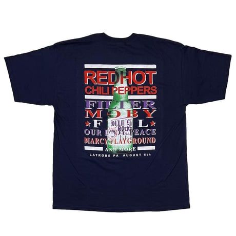 RED HOT CHILI PEPPERS ROLLING ROCK TOWN FAIR NAVY GILDAN XL 6407
