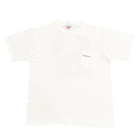 Marlboro man RED LINE SILHOUETTE RED LINE POCKET TEE WHITE 4