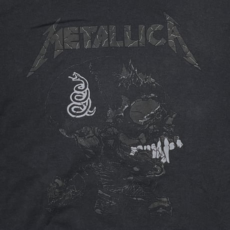 METALLICA SNAKE & SKULL HOODIE BLACKxBLACK SCREEN STARS XL 2690