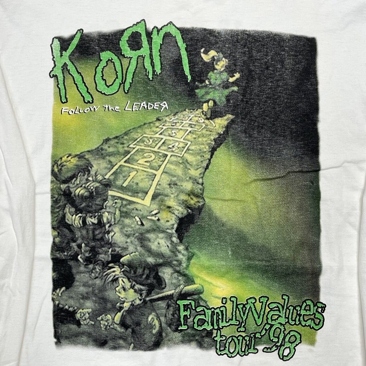 USA製 KORN コーン Family Values ツアー ロンT 白 XL USA製 KORN コーン Family Values ツアー ロンT 白 XL