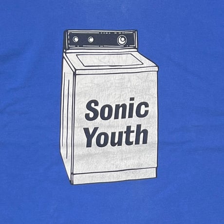 SONIC YOUTH WASHING MACHINE BACK RED TEXT BLUE FRUIT OF THE LOOM XL 8624