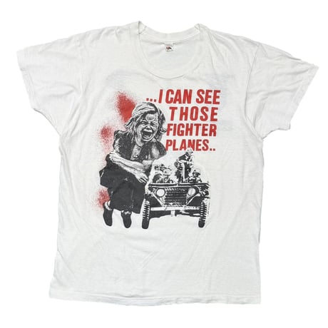 U2 ...I CAN SEE THOSE FIGHTER PLANES WHITE FRUIT OF THE LOOM XL 7860