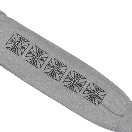 WEST COAST CHOPPERS IRON CROSS LS ASH GREY XL 8572