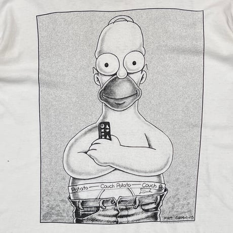 THE SIMPSONS CK PARODY HOMER WHITE XL 3658