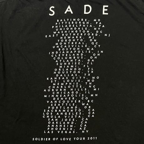 SADE SOLDIER OF LOVE TOUR 2011 TULTEX XL 7827