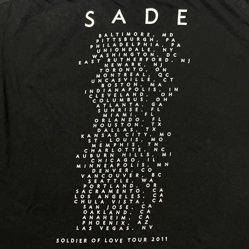 SADE SOLDIER OF LOVE TOUR 2011 TULTEX XL 7827 | SADE SOLDIER OF LOVE TOUR 2011 TULTEX XL 7827 |