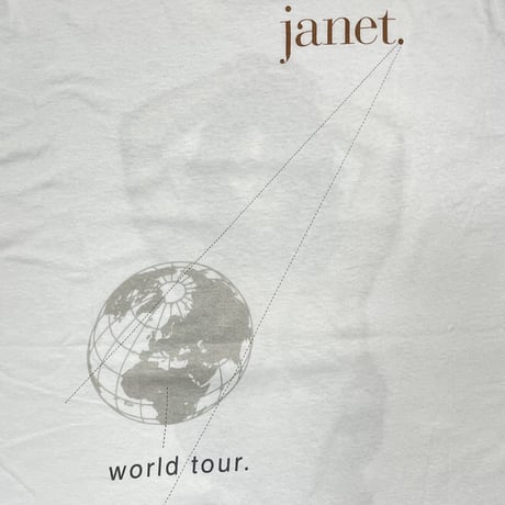 JANET JACKSON 1993 WORLD TOUR WHITE FITS XL 4267