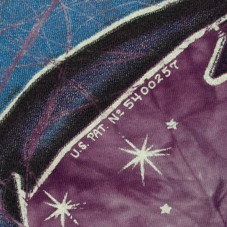 OLD & VINTAGE 1995 THE MOUNTAIN SUN & MOON TIE DYE PURPLE TENNESSEE RIVER XL 0048