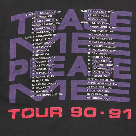 SCORPIONS TEASE ME PLEASE ME TOUR 90-91 FITS XL 9028