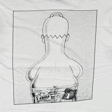 THE SIMPSONS HOMER SIMPSONS DOUBLESIDE LINK PRINT WHITE TENNESSEE RIVER XL 8698