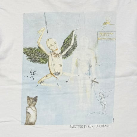 NIRVANA KURT COBAIN MEMORIAL ADULT WHITE FITS XL 1494