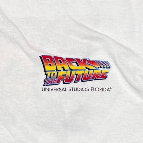 BACK TO THE FUTURE DOUBLE SIDE LOGO UNIVERSAL STUDIOS FLORIDA WHITE XL 3392