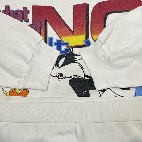LOONEY TUNES WHAT PARF OF NO DON'T YOU UNDERSTAND? CREWNECK SWEAT  FITS XL 1416