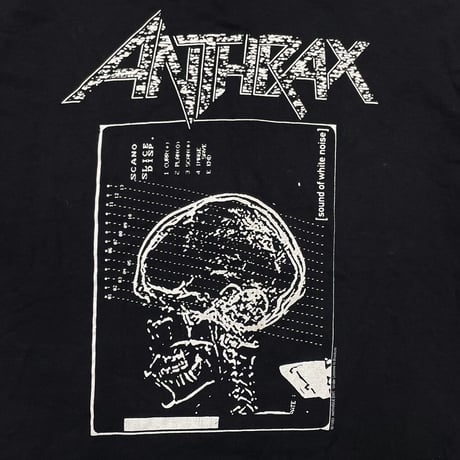 ANTHRAX 1993 SOUND OF WHITE NOISE HOODED LS TEE BROCKUM LARGE 5756