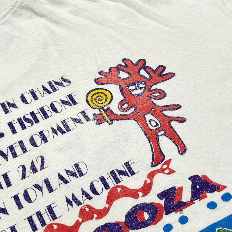 ALICE IN CHAINS LOLLAPALOOZA 1993 WHITE FITS XL ALICE IN CHAINS LOLLAPALOOZA 1993 WHITE FITS XL