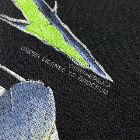 METALLICA AND JUSTICE FOR ALL 1988 TOUR BROCKUM LARGE FITS S-M 8351