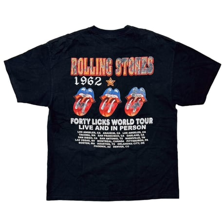 ROLLING STONES FORTY LICKS WORLD TOUR BOOTLEG Hanes XL 5323