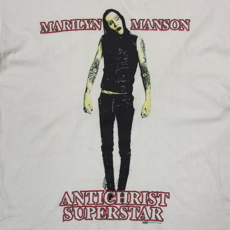 MARILYN MANSON ANTICHRIST SUPERSTAR WHITE XL 0794