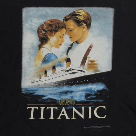 TITANIC 1998 MOVIE PROMO BLACK U.S. T'S LARGE 2023