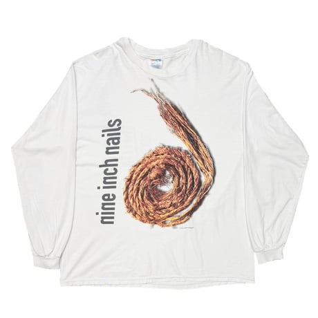 NINE INCH NAILS FURTHER DOWN THE SPIRAL LS WHITE HANES XL 3466