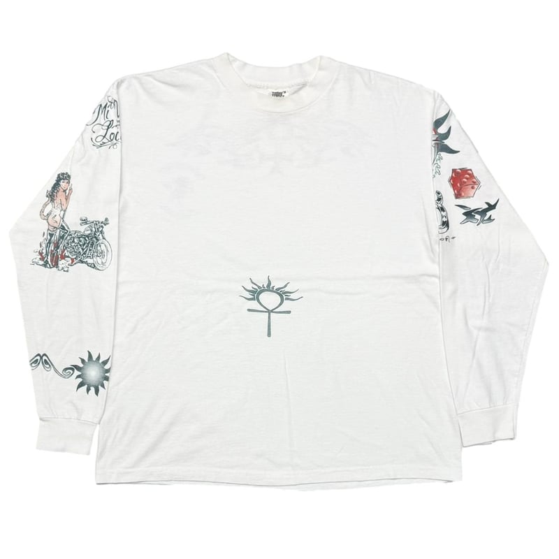 DENNIS RODMAN TATTOO LS WHITE XL 7798 | greatLA
