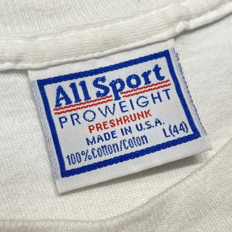 TLC PROTECTION IS THE PRIORITY 1992 TOUR TEE WHITE ALL SPORT LARGE 9122