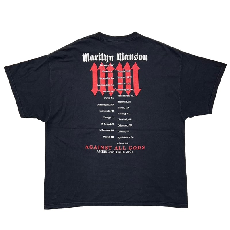 ミュージシャン Marilyn Manson Against All Gods Tour 04 MARILYN MANSON 2004 AGAINST ALL GODS TOUR TENNE