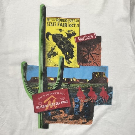 MARLBORO A$AP ROCKY WEARING ADS POCKET TEE WHITE FRUIT OF THE LOOM XL 8208