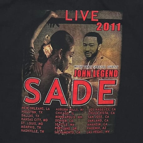 SADE IN CONCERT 2011 WITH JOHN LEGEND ALSTYLE LARGE 6286