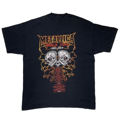 METALLICA 2003 WORLD TOUR FRUIT OF THE LOOM XL 5858