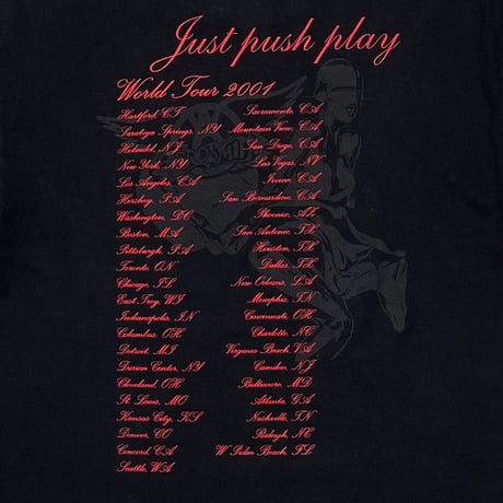 AEROSMITH SORAYAMA Just push play World Tour 2001 giant LARGE 4904