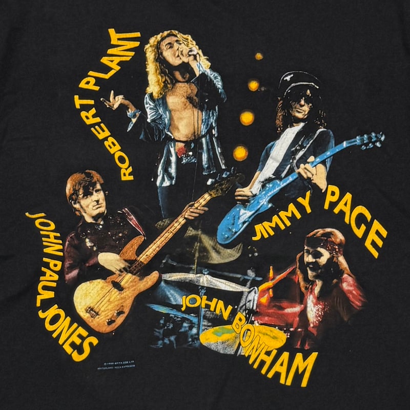 LED ZEPPELIN 1990 FRONT MEMBER PRINT HANES XL 8