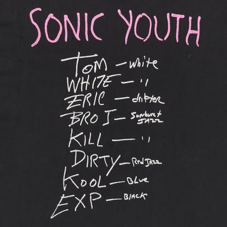 SONIC YOUTH DISAPPEARER HANES XL 6676