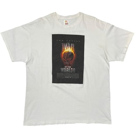 WAR OF THE WORLD MOVIE PROMO WHITE FRUIT OF THE LOOM XL 8298