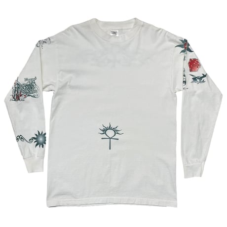 DENNIS RODMAN TATTOO LS TEE WHITE LARGE 0041