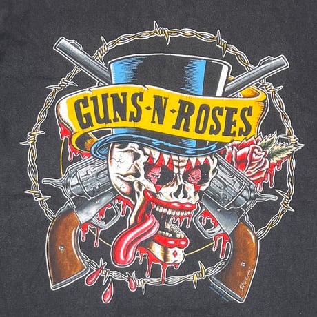 GUNS N' ROSES SKULL ROSE PISTOLS EURO FITS XL 9497