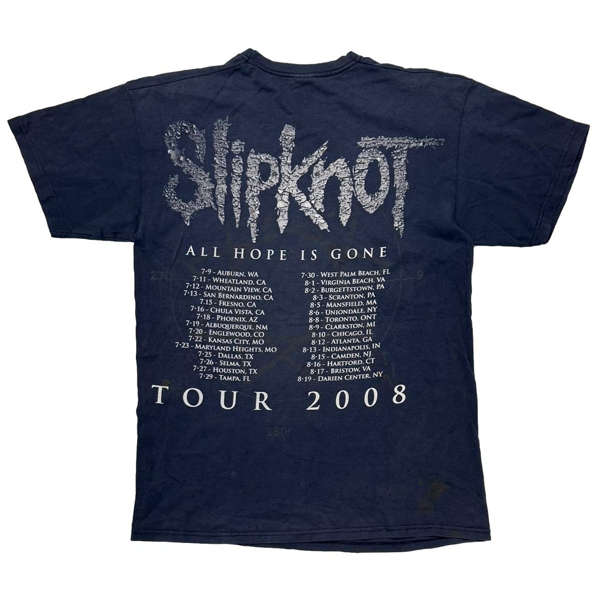 Slipknot ALL HOPE IS GONE TOUR 2008 FRUIT OF TH