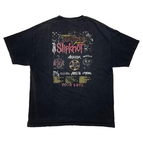 MAYHEM FESTIVAL ROCKSTAR TOUR TEE SLIPKNOT SLAYER MOTORHEAD etc ALSTYLE FITS XL 0021