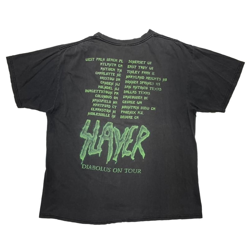 ミュージシャン Slayer Diabolus On Tour T-Shirt SLAYER DIABOLUS ON TOUR CYGNUS TAG XL 7776 | gr