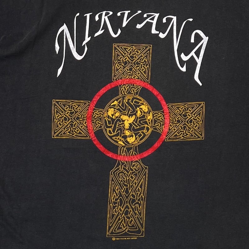 トップス NIRVANA PAGAN CROSS ONEITA LARGE NIRVANA PAGAN CROSS FITS LARGE 8029 | greatLAnd