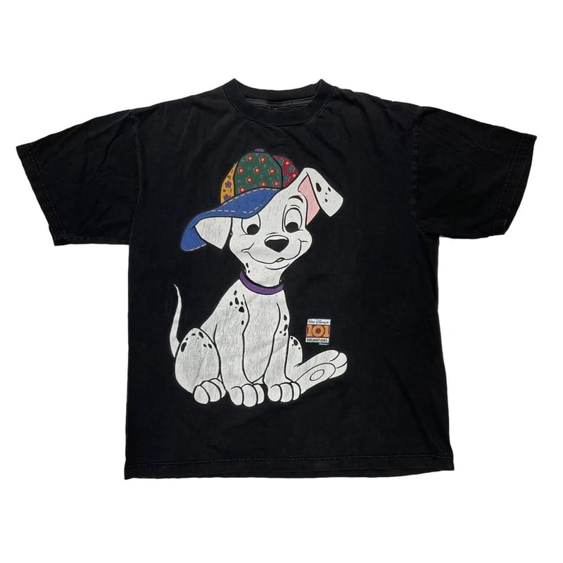 DISNEY VINTAGE 101 DOGS BIG PRINT FITS XL | gre