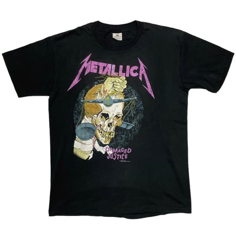 METALLICA 1988 DAMAGED JUSTICE PUSHEAD XL 1177