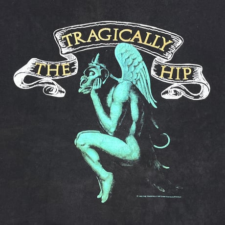 THE TRAGICALLY HIP GARGOYLE TEE BROCKUM XL 4284