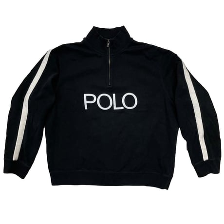 POLO RALPH LAUREN SLEEVELINE HALF ZIP SWEAT BLACK XXL 3927
