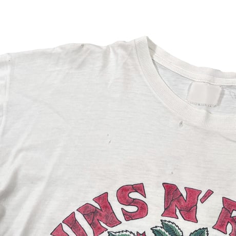 GUNS N' ROSES USE YOUR ILLUSION GUN&ROSE WHITE EURO FITS LARGE 3407