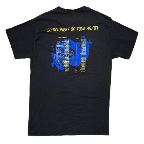 IRON MAIDEN 2003 SOMEEHERE ON TOUR 86/87 HANES LARGE 0887