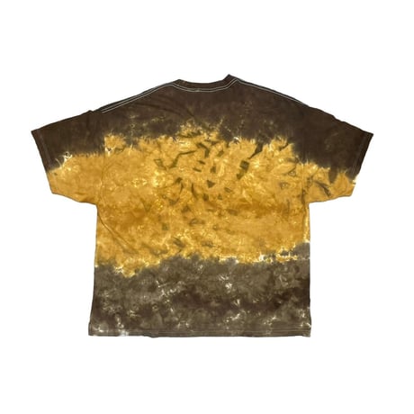 AERO SMITH WING LOGO TIE DYE BROWN YELLOW LIQUID BLUE 3XL 8470