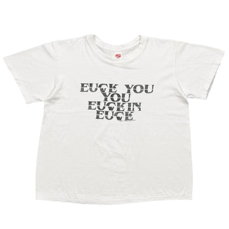 greatLAnd fuck love shirt / new vintage HANES MEDIUM 6000