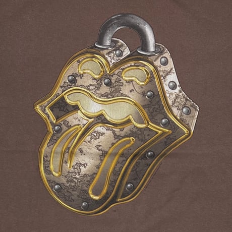 ROLLING STONES NO SECURITY 1999 TOUR PADLOCK LIP & TONGUE BROWN MURINA LARGE 4735