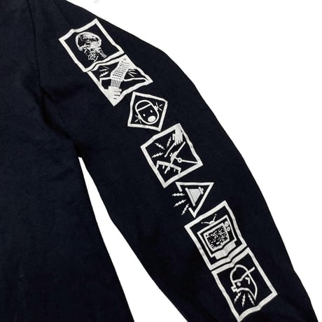 ANTHRAX 1993 SOUND OF WHITE NOISE HOODED LS TEE BROCKUM LARGE 5756